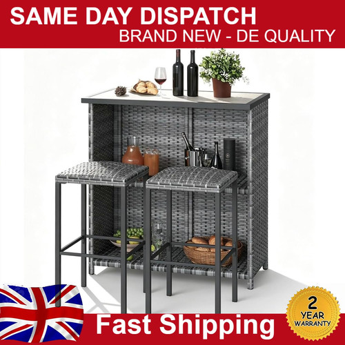 3pcs patio bistro - patio, rattan