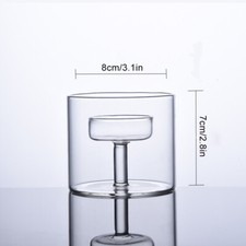 Tall Glass Pillar Candle