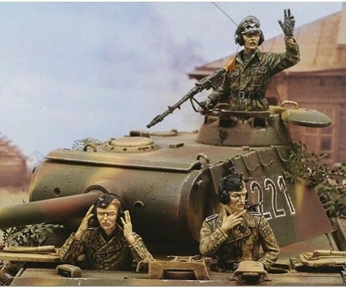 Unpainted german tankers - unpainted, 1/35