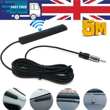 5M Car Windscreen Radio Antenna AM FM Stereo Internal Mount  Amplified Aerial