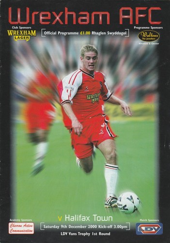 Wrexham halifax 2000 ldv - halifax, 2000/01