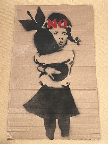 Banksy girl war - no,
