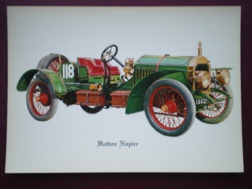 Postcard car hutton - postcard,