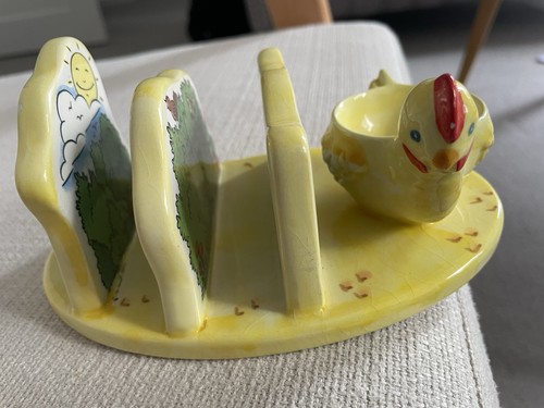 Vintage 1976 egg cup toast - egg,