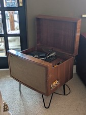 Garrard British Hacker RG16 Record Player Radiogram Vintage Record Player