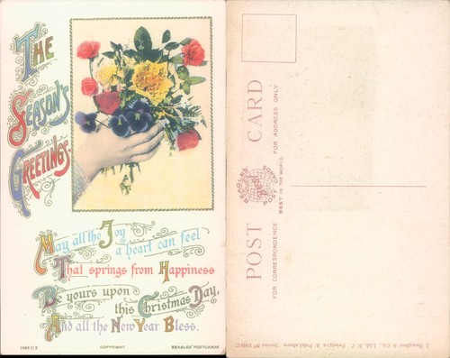 Season greetings with - season's,
