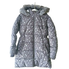 Girls Grey Long Winter Coat