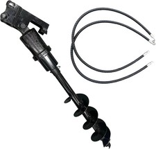 Mini Digger Auger 25mm Pins 8" Diameter 90mm Gap Mini Excavator Auger Drill