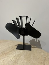 BVG Log Stove Fan Black 9 inch