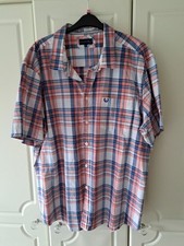 Mens Short Sleeved Shirt Lincoln XXL Various Colours in Check Pattern.