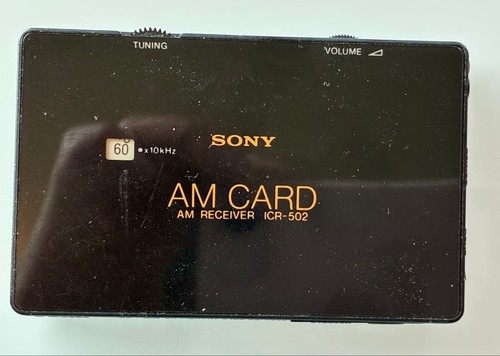Sony icr 502 card - card, radio