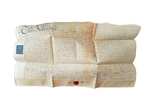 Regency vellum indenture - regency,
