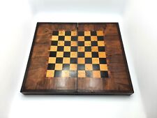 Victorian Chess & Backgammon Box, circa 1850, Antique Game Set