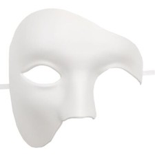 PVC Phantom Masquerade Cosplay Mask Plastic Half Face Men/Women Costume Mask