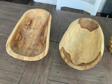 45cm Long Teak Oval Root