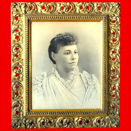 Rococo gesso gilded frame - gesso,