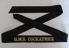 Royal Navy Cap Tally - HMS