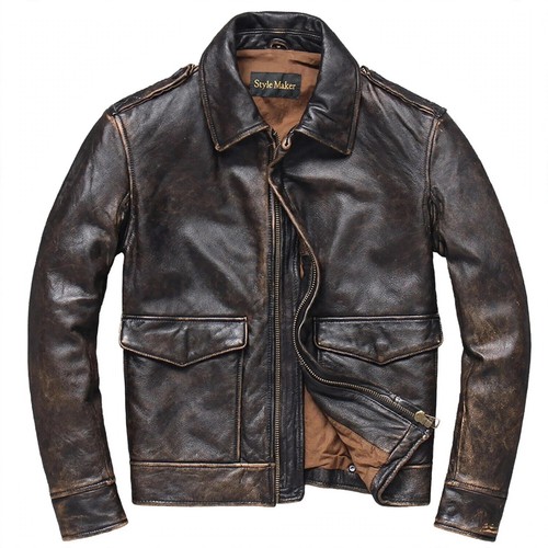 Mens vintage bomber - bomber, air