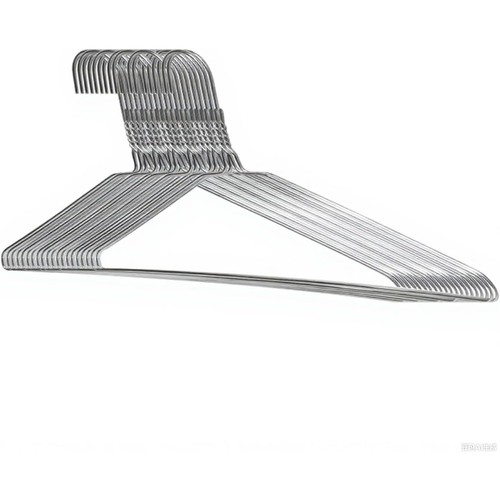 Silver wire hangers - silver, 20