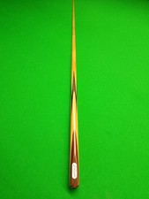 "J.P Mannock - Maple Cue" Handmade in England, One Piece Snooker "Anti Grip" Cue