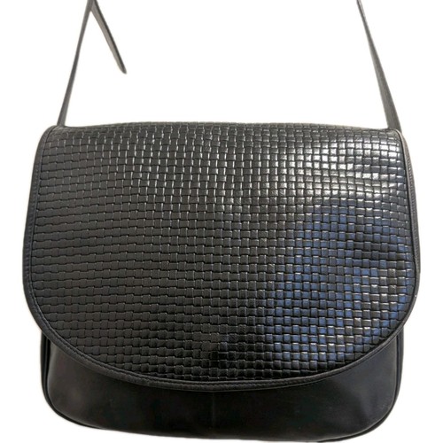 Enny woven real black - real, leather