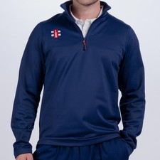 Gray-Nicolls Cricket Jumper - Storm Fleece Black, Blue - Sz: M Ex Display