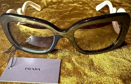 Prada white frame sunglasses - prada,