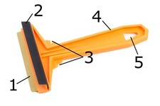 Made in Finland Ice Scraper Windscreen Frost Remover Snow De Ice Car Van Taxi