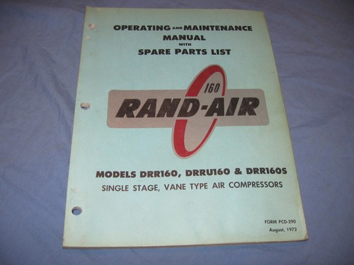 Ingersoll rand model drr160 - rand,