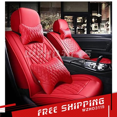 Red luxury car leather - luxury, pu