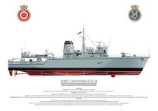 HMS Chiddingfold - Fine Art A3 Print