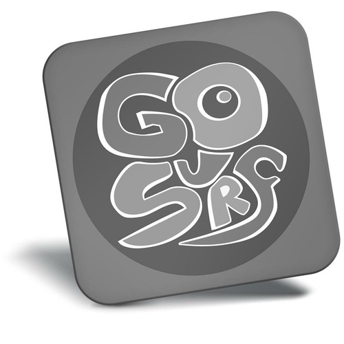 Awesome fridge magnet - bw,