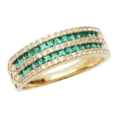 Ring 9ct carat yellow gold - ring,