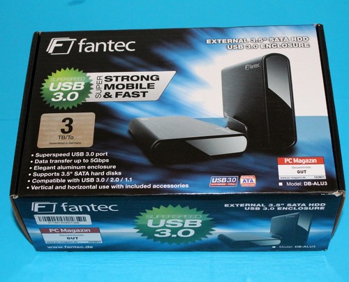 Fantec alu3 3tb - 3tb, external