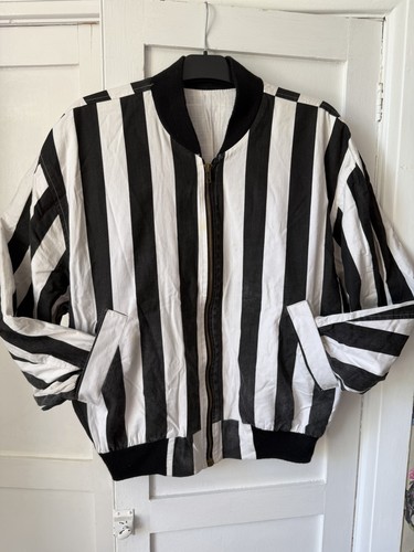 Vintage striped bomber jacket - striped,