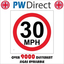 SIGN 30 MPH Max Speed Limit