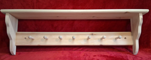 Shaker style coat rack and