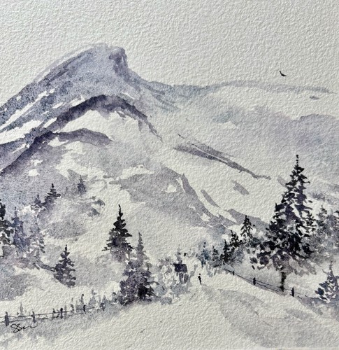 Mid winter mountains - winter,