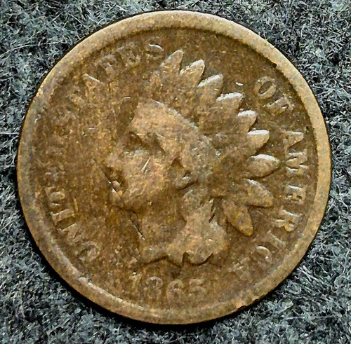 1865 indian head cent penny - indian,