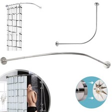 L Shaped Shower Curtain Rail