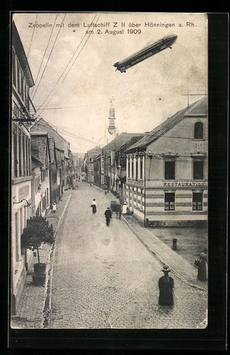 Postcard hönningen rhein - am,