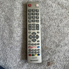 Genuine Sharp Aquos Remote Control SHW/RMC/0121 For Smart TV with Netflix F-Play