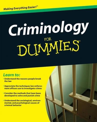 Criminology for dummies - dummies, by