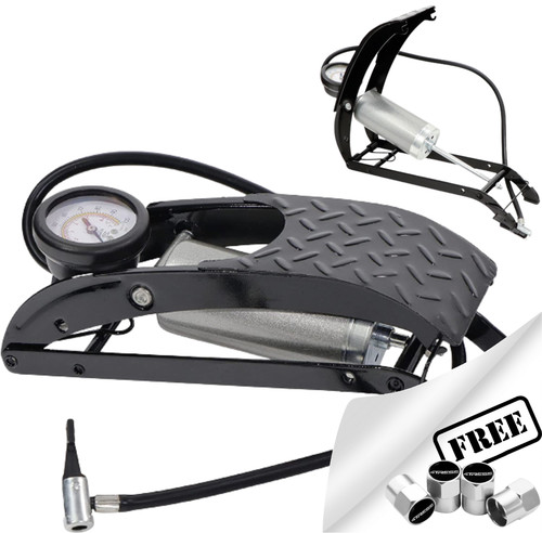 Single barrel foot pump - foot,