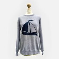 Woman’s Frederik Anderson Copenhagen cotton grey knit long sleeve jumper size M