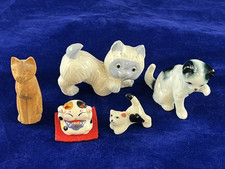 VINTAGE Small Bundle Collection Lot CAT Kitten ORNAMENTS Figurines