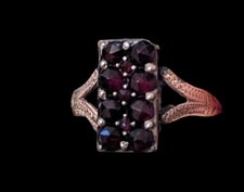 Over 100 Year Old  Garnet Ring - Circa 1900