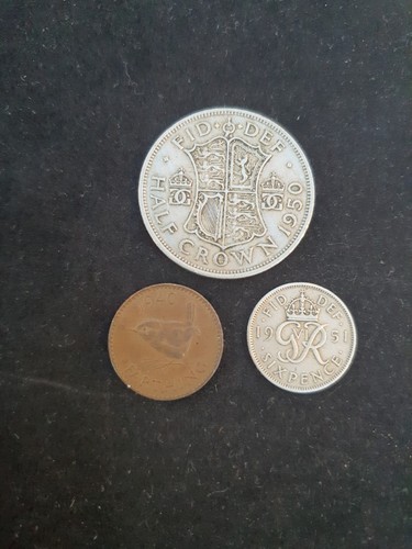 1950 half crown 1951 - half,