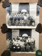 WW1 Military GROUP Photo  British Soldiers? Egypt Pith Helmet