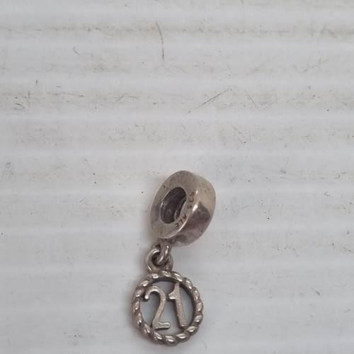Pandora sterling silver 21st - sterling,
